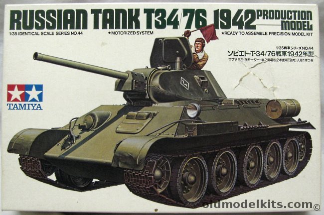 Tamiya 1/35 T34/76 1942 Production Model Motorized, MT144 plastic model kit